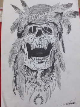 Tatouage - T&ecirc;te de mort