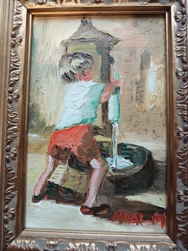 L'enfant &agrave; la fontaine