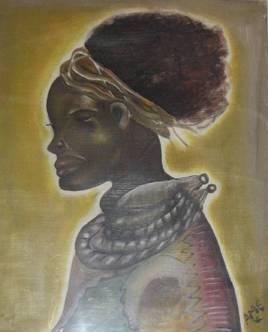 Tableau d'art Africain : SHABBAME