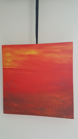 Couch&eacute; de soleil sur mer