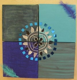 la rosace bleut&eacute;