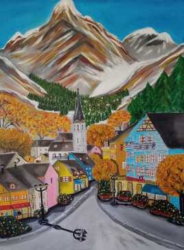 Petit village de l&agrave; haut