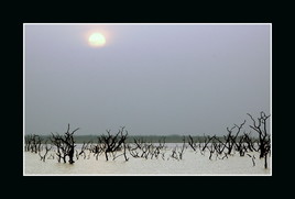 La nuit tombe sur le lac, Burkina Faso