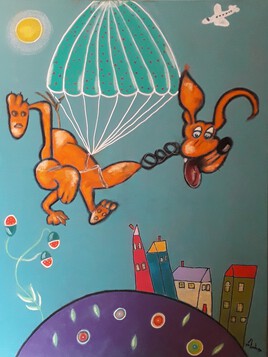 Marley le chien parachutiste