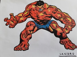Hulk rouge pour Daniel