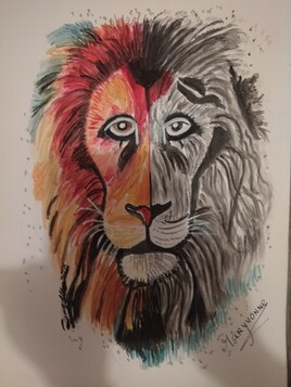 Lion de toutes les couleurs