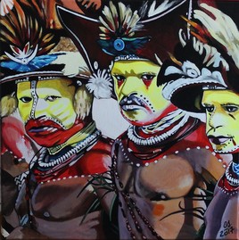 "Les cannibales" (acrylique)....