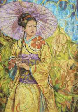 Japonaise à l'ombrelle