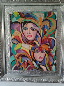 petit tableaux couleur visage