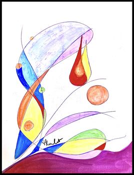 Au hasard / Painting At random of inspiration