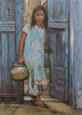 Fillette à la cruche