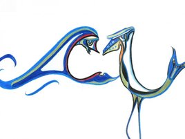 the sandpiper and the wave