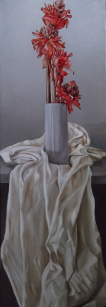 Porcelaines au drap&eacute; blanc