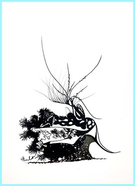 Rocher sous-marin / Drawing An underwater rock