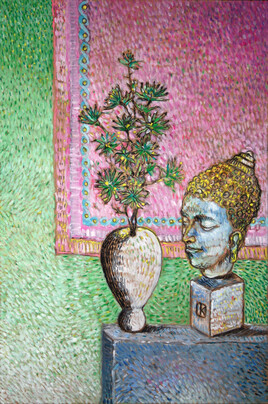 chrysanth&egrave;mes et bouddha (achev&eacute;)