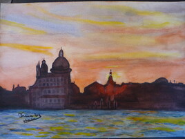 Coucher de soleil sur Venise