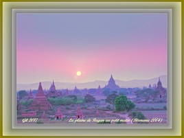 Birmanie 2004 - la plaine de Bagan au petit matin