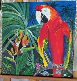 l'ara et l'oiseau du paradis