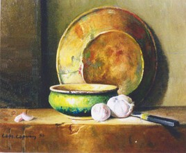 Ravier et bassine de cuivre