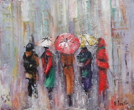 prmenade sous la pluie 20f