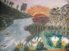 coucher de soleil au calme