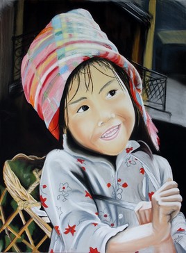 Petite fille au panier (Vietnam)