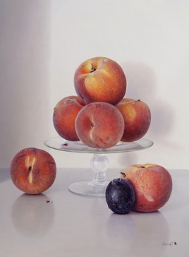 La prune et les pêches (35 x 27 cm) 5F