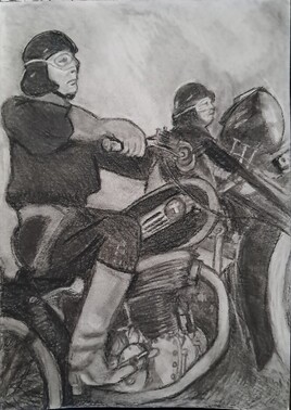 Orph&eacute;e, les motards noirs.