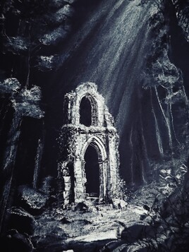 Ruin in a forest