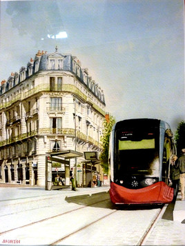 Le tram arrive à Dijon