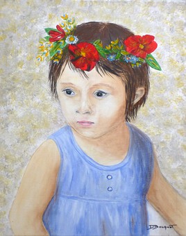La petite fille aux fleurs