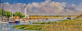 BAIE DE SOMME  pochade huile 61x38