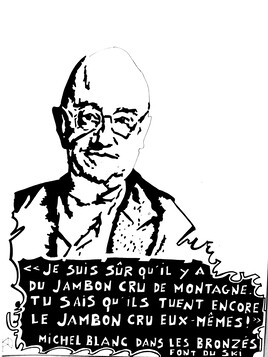Portrait citation Hommage à Michel Blanc