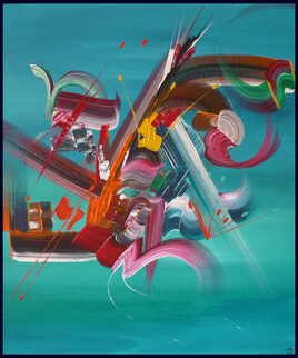 Peinture abstraite Fusion