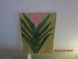 fleur de Noël avec paillettes