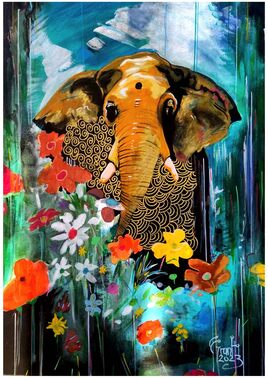 L'elephant dans la brousse