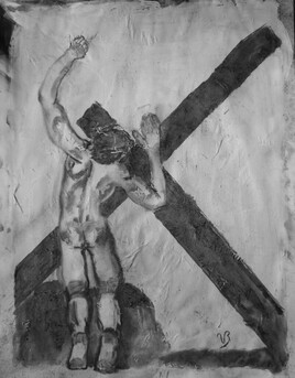 Le Christ tombe pour la premi&egrave;re fois