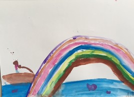 la rivière de l'arc en ciel