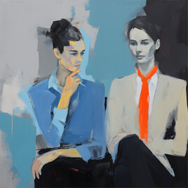 Talking side by side...