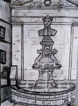 Fontaine Nostradamus (Saint-R&eacute;my-de-Provence)