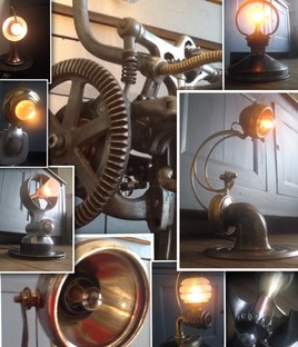 Lampe recyclage metal