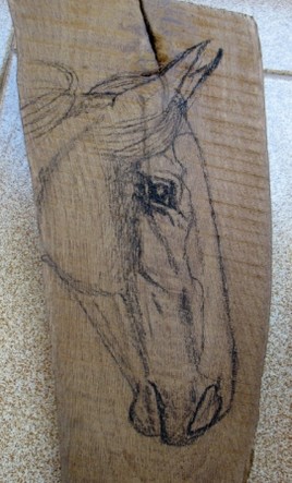 Bao, portrait sur bois