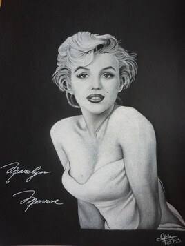 Marilyn en noir et blanc