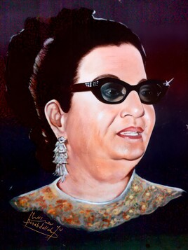 La grande chanteuse du monde arabe surnomm&eacute; " L'Astre d'Orient " Oum Kaltoum