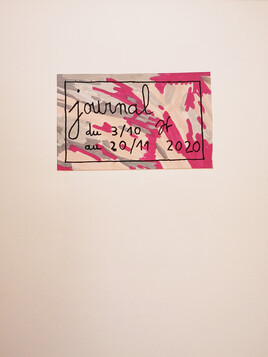 Journal du 3/10 au 20/11 2020