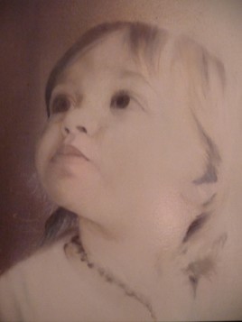 Portrait peinture Rose