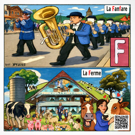 Alphabet fran&ccedil;ais pour nos petits - Lettre F