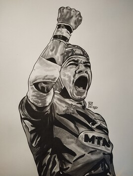 Cheslin Kolbe Sketch Drawing Art