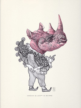 Com&eacute;dien du XVII&egrave;me si&egrave;cle en bicorne