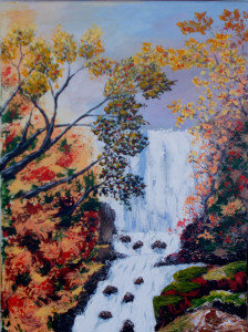 Cascade en automne